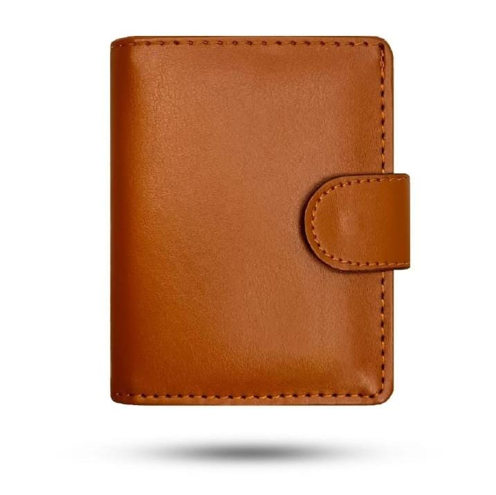 Premium Bifold Button Lock Wallet