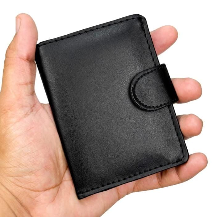 Premium Bifold Button Lock Wallet